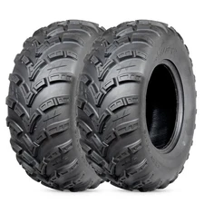 Set 2 6Ply 25x10-12 25x10x12 ATV UTV Tires All Terrain Mud Replacement Rear Tire