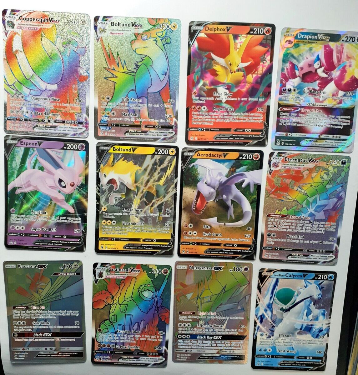 Compra online de Cartas pokémon brilhantes vstar gx ex vmax v mega