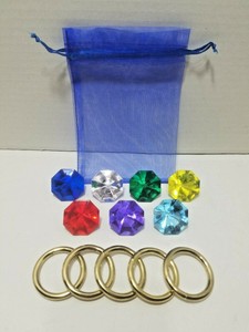 Sonic The Hedgehog 7 Chaos Emeralds And 5 Power Rings Toys Hobbies Tv Movie Video Games