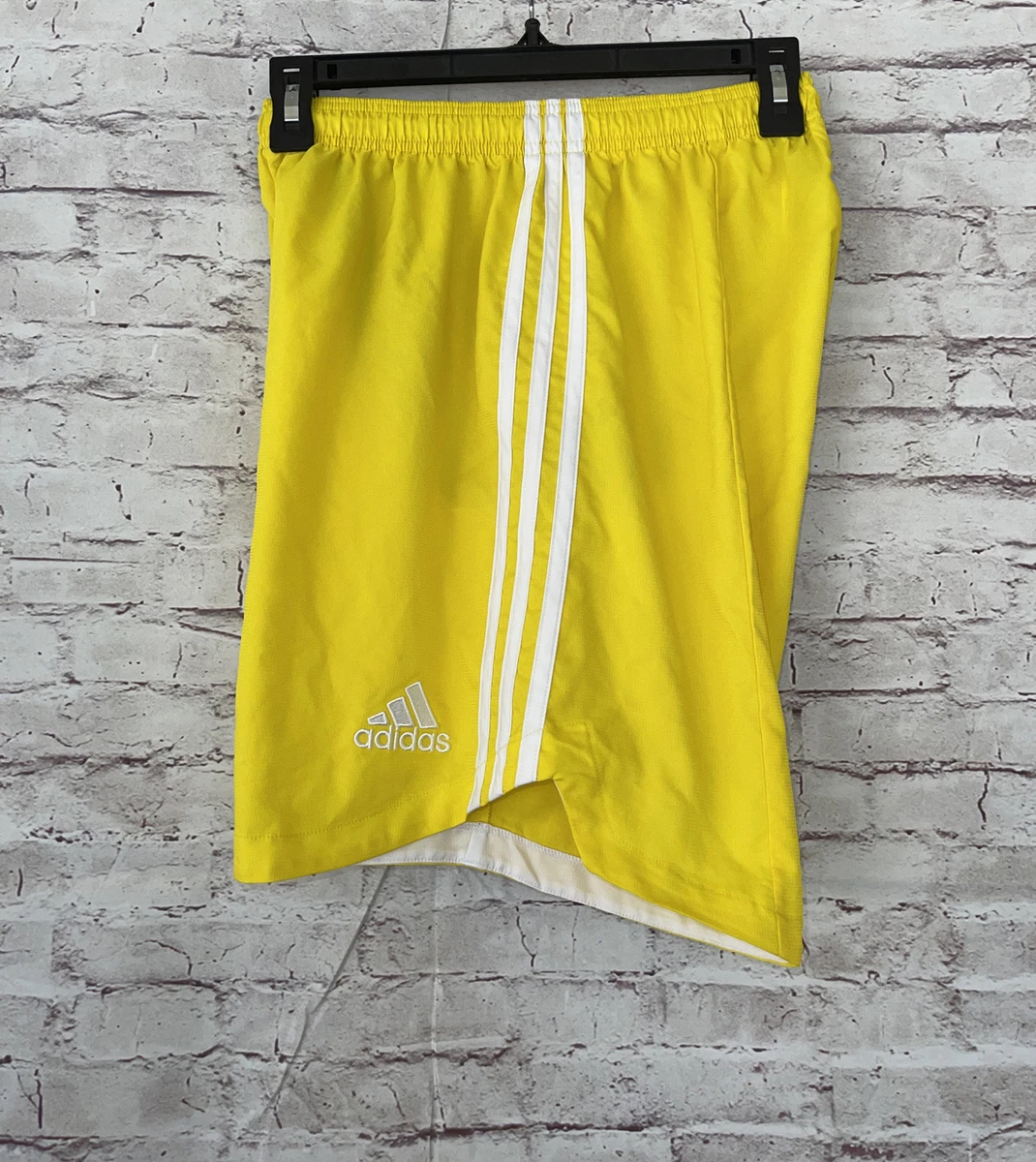 Adidas Men s 7 Aeroready Soccer Shorts FI5537 Yellow White
