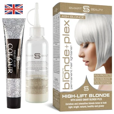 Smart Beauty Plex Ash Blonde Hair Dye Permanent. Vegan and Cruelty Free