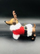 Dachshund wiener dog Santa Reindeer Holiday Christmas Ornament brand new