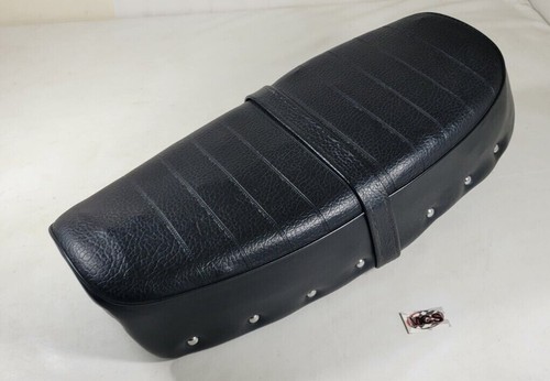 BULTACO (100) OEM Full driver / passenger seat saddle metal pan assy - Bild 1 von 10