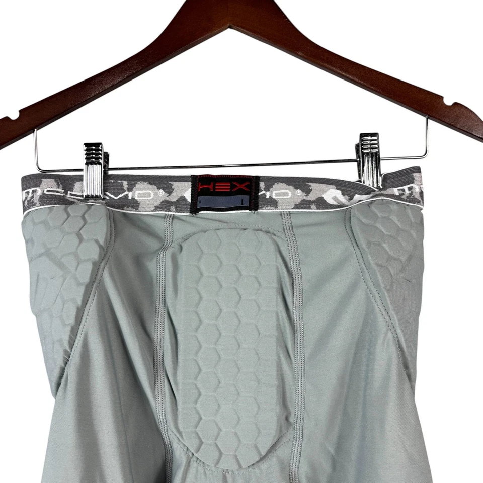 Faja integrada hexagonal McDavid 5 almohadillas 7333-GRGR-L gris adulto fútbol grande Foto 4 de 4