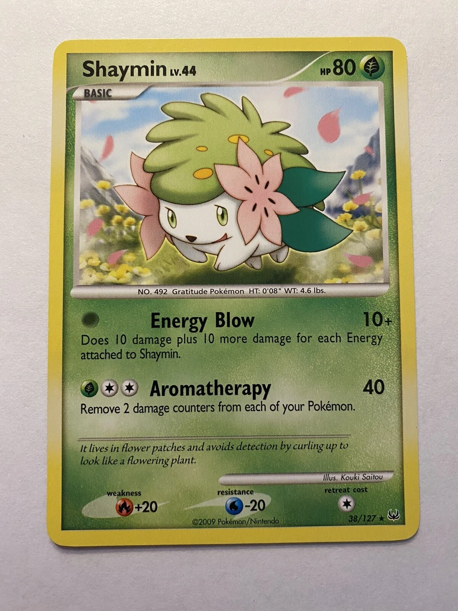 Shaymin Lv. 44 Pokemon Card- 38/127 Holo- Good Condition