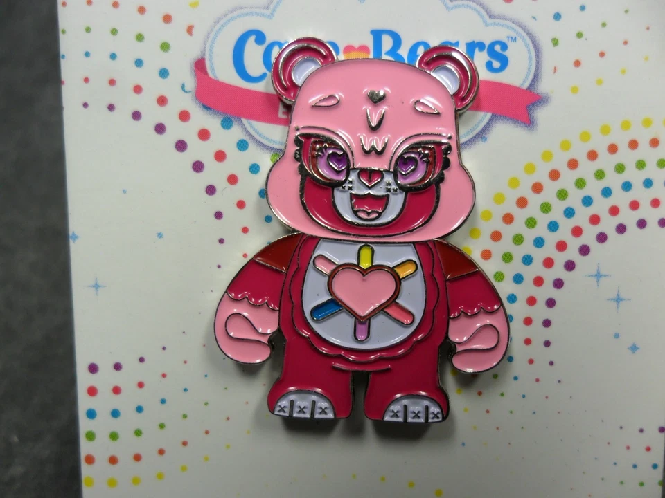 Kidrobot Care Bears NEW * Hopeful Heart Bear * Enamel Pin Blind Box 2/20 Metal - Image 3 of 4