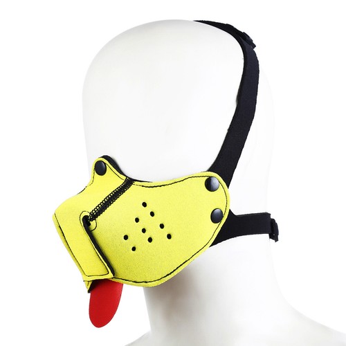 Puppy Play Hood Role Dog Mask Puppy Cosplay Full Head Men Women Fetish Costume- - Picture 13 of 79