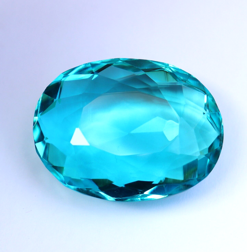 106 Ct Blue Tourmaline Natural Loose Gemstone Oval cut Best Certified Gemstone - Picture 4 of 7