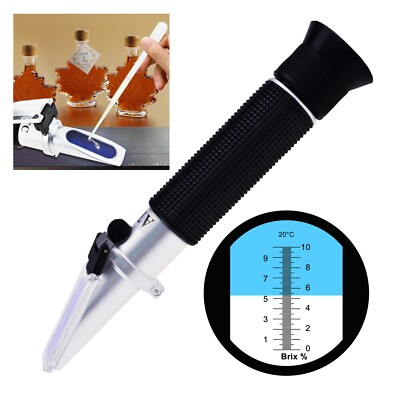 8.07'' Portable Brix Refractometer Maple Sap Cutting Liquid CNC Syrup Makers Tea
