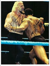 m2840  Jesse Ventura  Tony Atlas  signed wrestling Photo w/COA **BONUS **