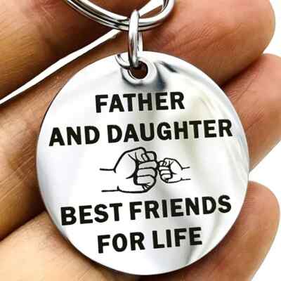 Matching Father Daughter Keyring Father's Day Gifts Birthday