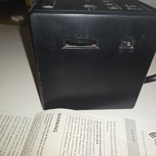 Sony Alarm Clock Radio - Black (ICF-C1T BLACK) Good Condition With Instructions - Picture 4 of 8