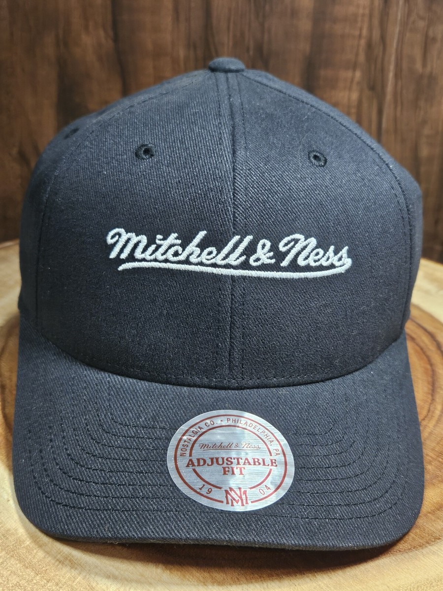 Mitchell And Ness Adjustable Fit Snapback Adjustable Hat Cap Blabk