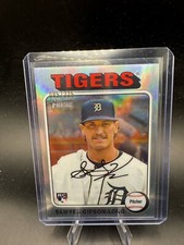2024 Topps Heritage High Numbers Sawyer Gipson-Long Chrome Rookie RC #/225 Tiger