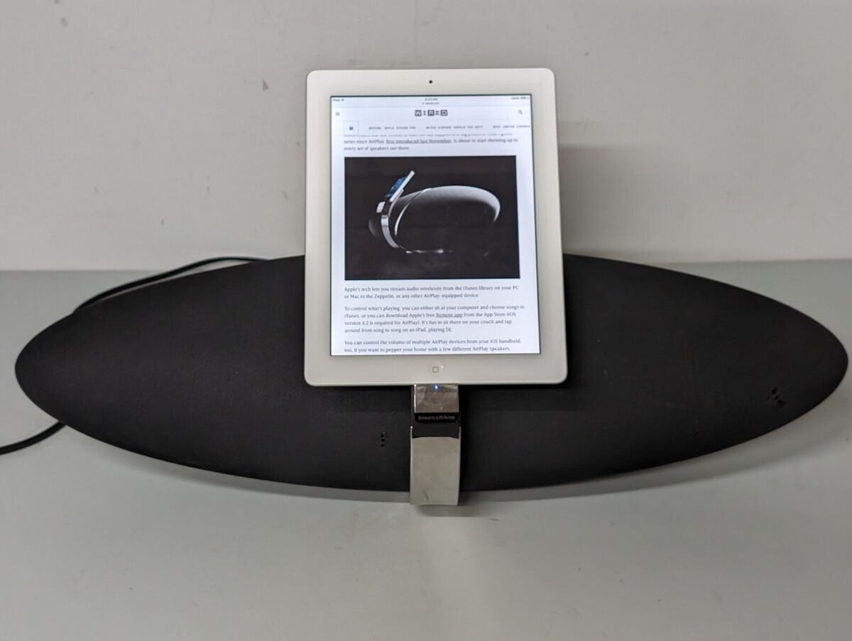 Bowers Wilkins Zeppelin Air Wireless Speaker, Power Cord Bowers Wilkins Zeppelin Air Wireless Speaker, Power Cord