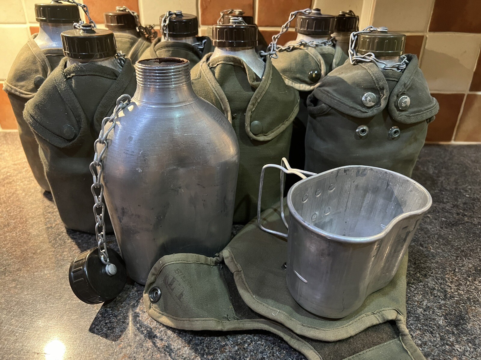 US Style Canteen Cup Pouch Job Lot 10 Units eBay