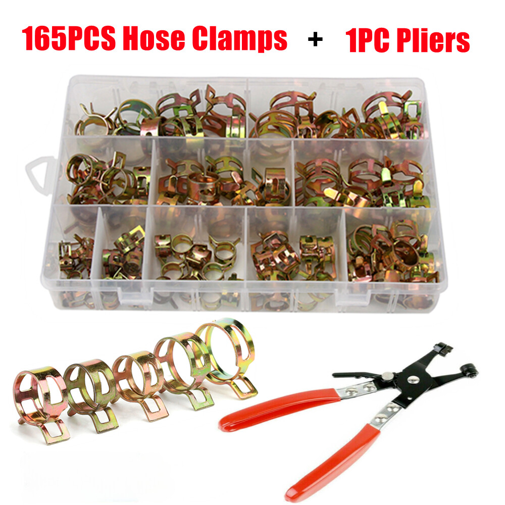 165/115pcs 6-22mm Spring Clips Fuel Hose Line Water Pipe Air Tube ...