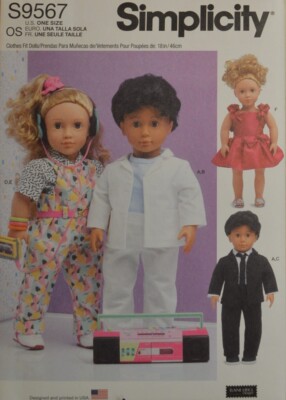 Simplicity- 9567- 18'' Doll Clothes