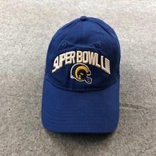 Los Angeles Rams Hat Cap Womens Blue Strapback Superbowl Spell Out