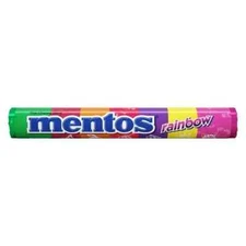 Mentos Chewy Mint Candy Roll, Rainbow, 1.32 oz Rolls pack of 2 pcs