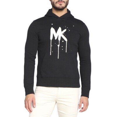MICHAEL KORS Hoodie Kapuzenpullover Sweatshirt Langarm schwarz weiß Unisex NEU