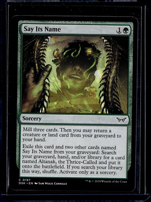 Say Its Name - 197 - DSK - NM - MTG Magic the Gathering