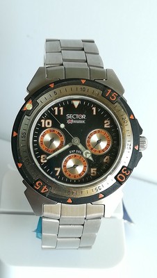 Sector Expander 202 in acciaio resistente fino a 10ATM con calendario. |  eBay