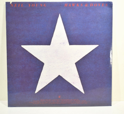 NEIL YOUNG Hawks & Doves  STILL SEALED HS 2297 OP Track List Sticker