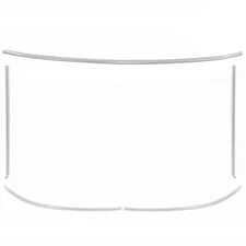 1965 1966 1967 Impala Front Windshield Moldings 5 Pcs Set STAINLESS Dii - M1724L