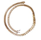 14k yellow gold diamond 9.50ct S-Link Natural tennis necklace 40.9g 17" estate — photo 7
