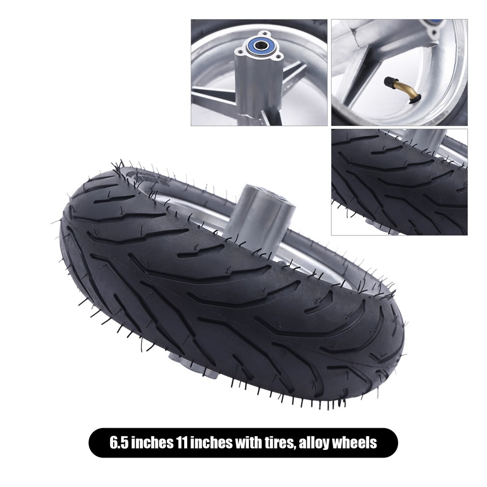Mini Pocket Bike Wheel 110/50-6.5 Rear Wheel w/ Tyre Alloy Rim Hub ...
