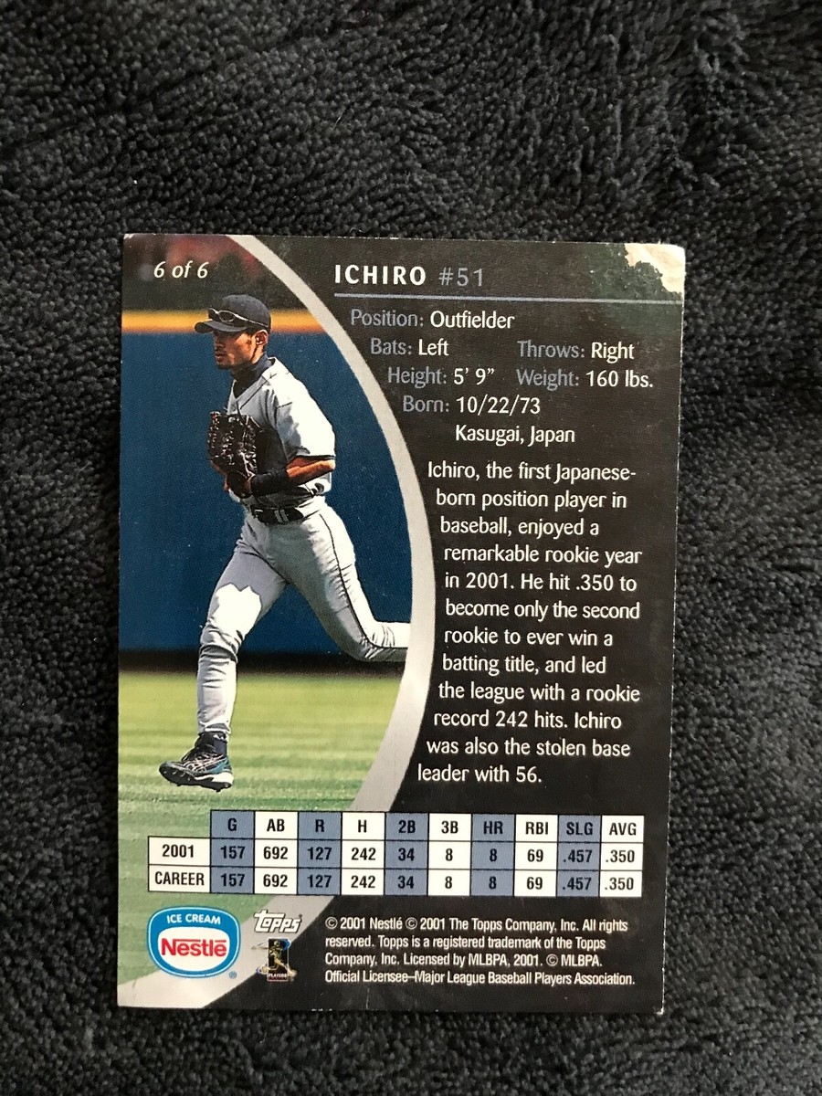 ICHIRO #51 collectible Baseball Card by 