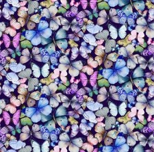 Butterfly Dreams by Timeless Treasures Butterflies on Plum Fabric by The Yard