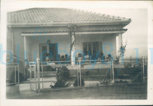  1950s British Army Soldier Photo Cyprus locals at house near primasole camp - Picture 1 of 2