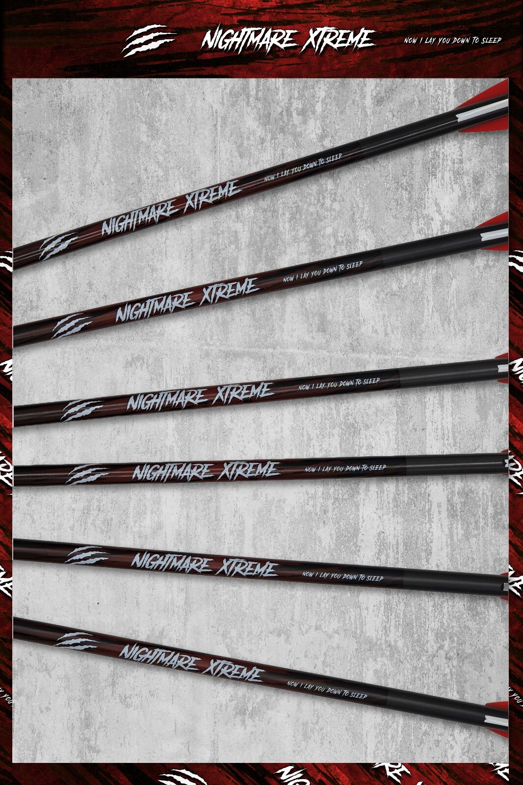 12Pcs 20"or 22'' NIGHTMARE XTREME Crossbow Bolts Carbon Arrows Half Moon Nocks