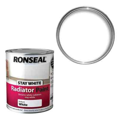 Ronseal Stays White Heizkörperlack Einschicht weiß matt 250ml