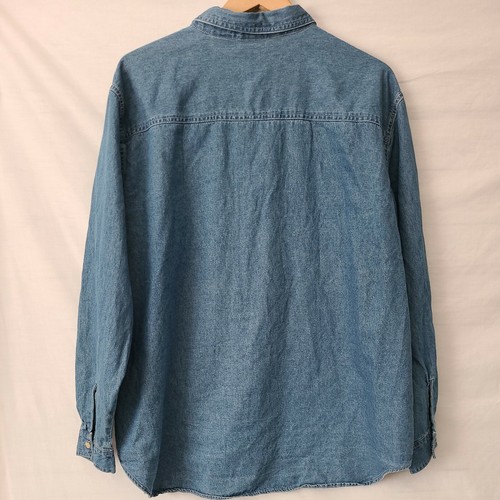 Bobbie Brooks Womens Shirt Christmas Embroidered Vintage Chambray Sz 22W/24W 3X - Picture 4 of 7