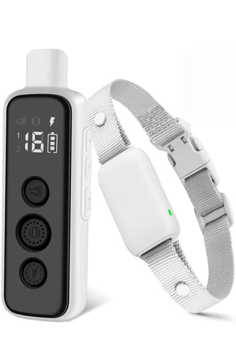 Bousnic Dog Shock Collar for Dogs - (8-120lbs) Waterproof Rechargeable, Grey