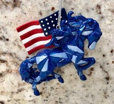 Trail Of The Painted Ponies WILD BLUE 2021 Christmas Ornament