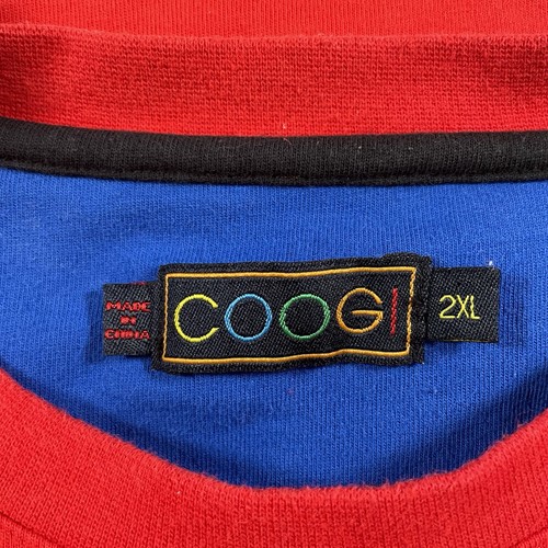 Y2K Coogi Hemd 2XL Rot Krug Mehrfarbig Wickeloptik Bestickt Herren - Bild 2 von 21