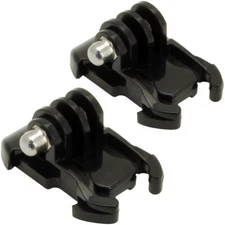 2 Pack Buckle Basic Standard Mount for GoPro HERO10 9 8 7 6 5 4 3 3+ (Black)