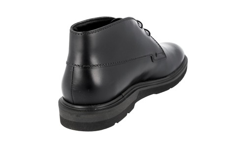 TOD'S Leather Desert Boots Ankle Booties Shoes - Black - NEW - US 13 EU 46 - Picture 5 of 11