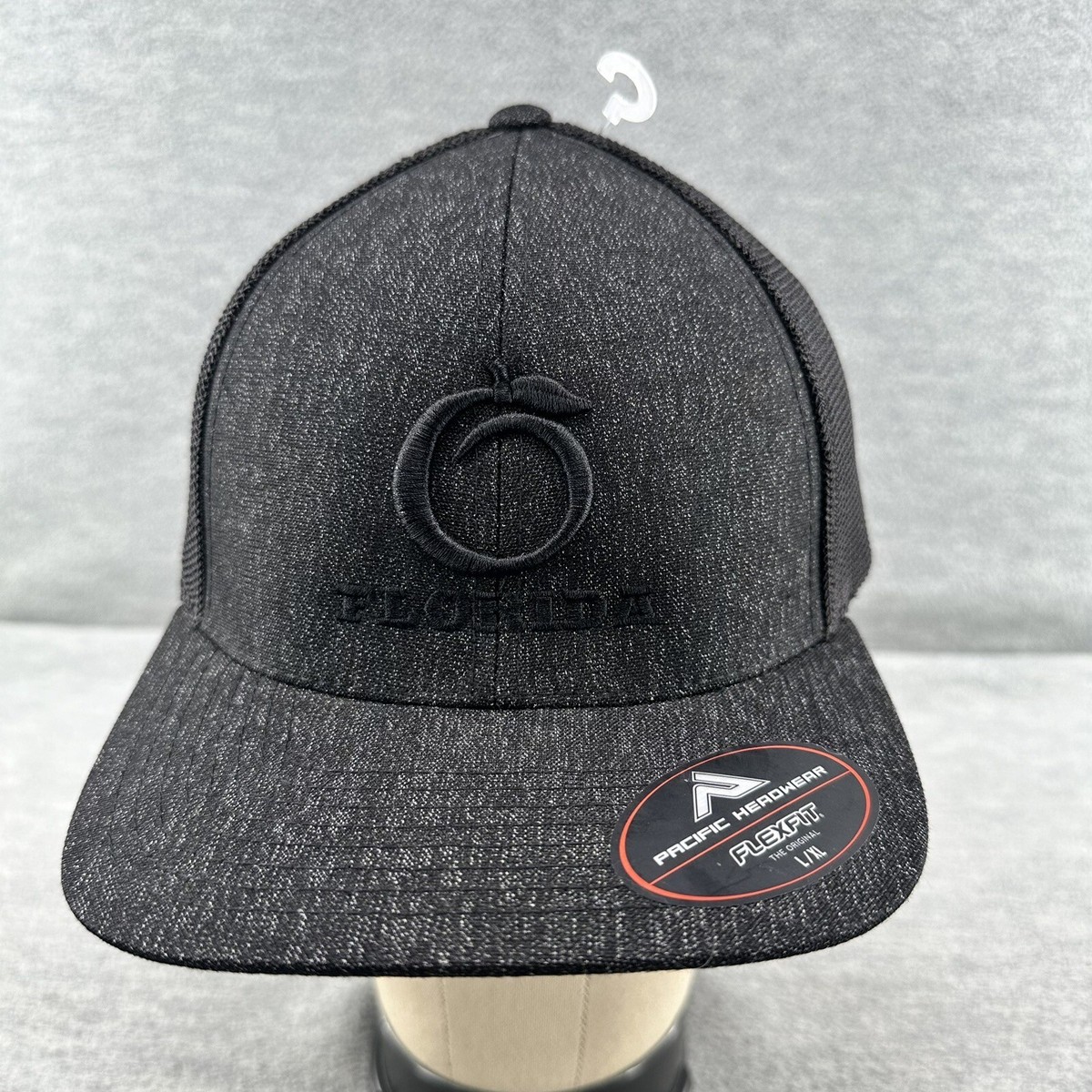 PACIFIC HEADWEAR Flex Fit 405 Florida Black/Heather Hat L/XL (Q1