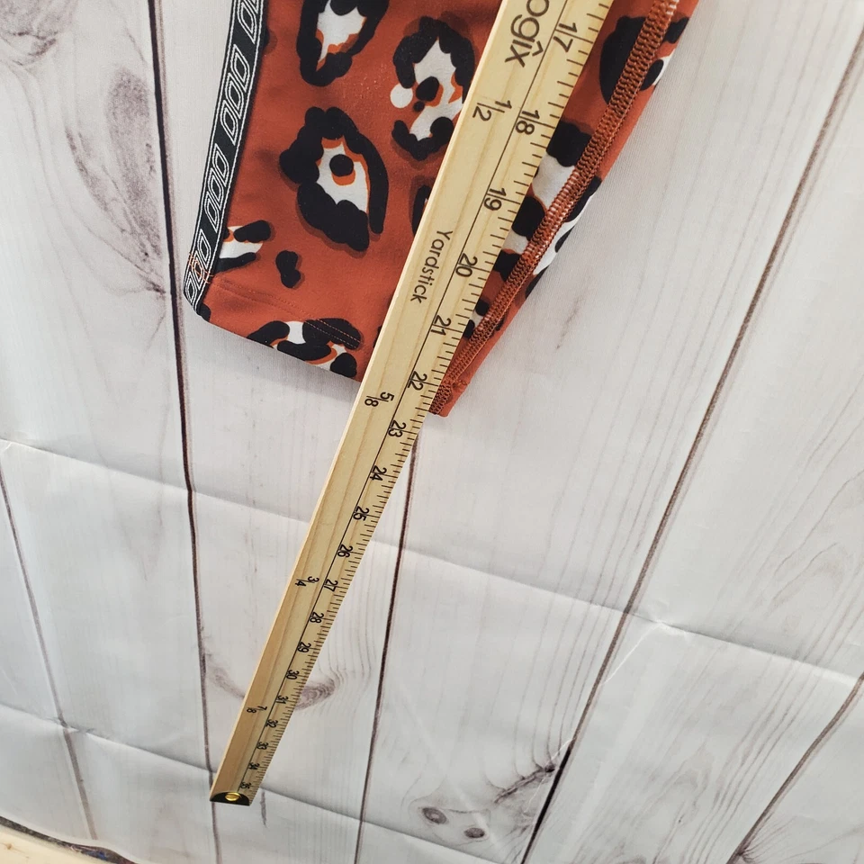 Lorna Jane Leggings Small Womens Wildcat Animal Print Cropped Athletic Pull On Foto 4 de 4