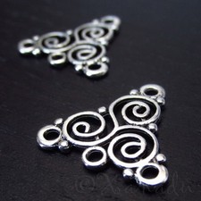 Celtic Triskelion 19mm Chandelier Connector Charms C5566 - 10, 20 Or 50PCs
