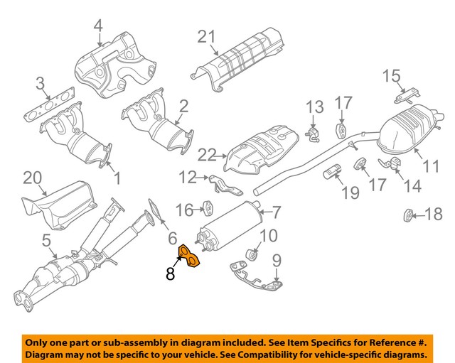 VOLVO OEM 0714 XC90 3.2LL6 ExhaustFront Muffler Gasket 30730538 eBay