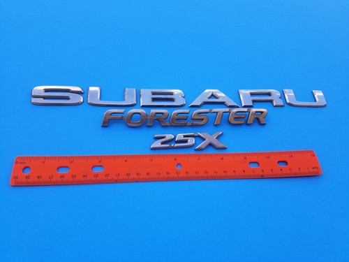 03 04 05 SUBARU FORESTER 2.5X REAR GATE EMBLEM LOGO BADGE SYMBOL OEM SET (2005) - 第 2/6 張圖片
