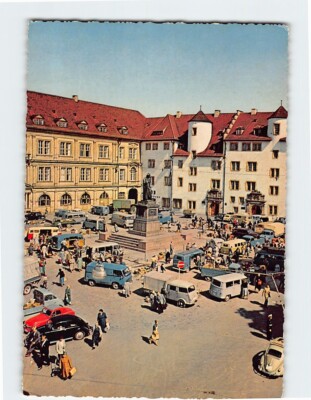 Postcard Schillerplatz Stuttgart Germany