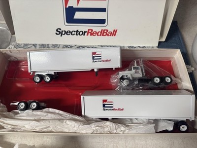 Vintage Winross Spector Red Ball 1:64 Diecast Tractor Trailer Doubles Set Box