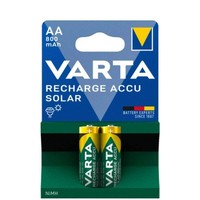 2 Varta Recharge Akku Solar Aa Batterien LR6 800Mah Nimh 1,2V HR6 Mignon 2BL Neu
